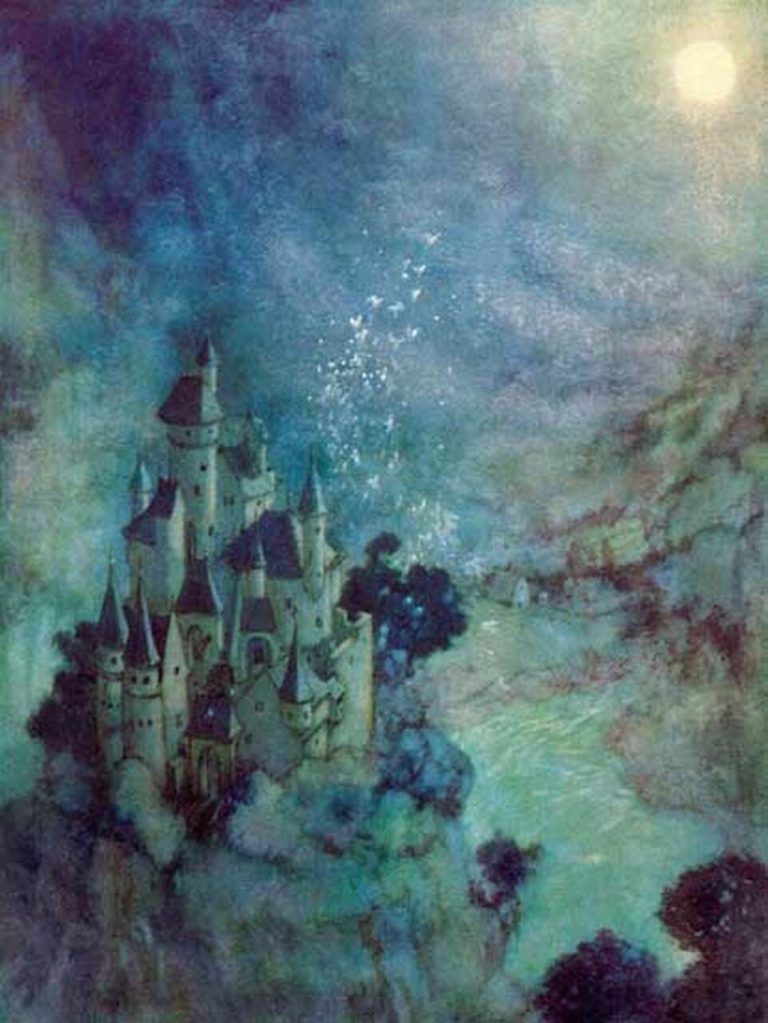 Edmund Dulac, underwater castle