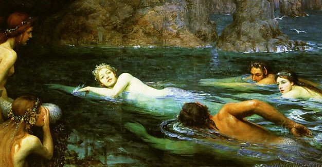Collier Smithers, A Race with Mermaids and Tritons (1885)